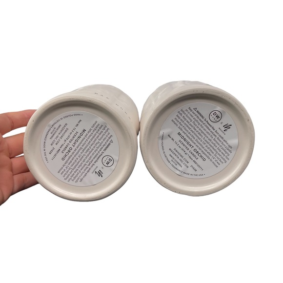 Rae Dunn Scented Candles 2 Stargazer Midnight Orchid gold star ceramic jar - Picture 8 of 9